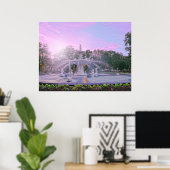 Poster Savannah Georgia Forsyth Park Fontaine (Bureau à domicile)