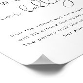 Poster SAVANNAH Peach Combien Gros Son Baby shower ventre (Coin)