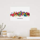 Poster Savannah USA Skyline (Cuisine)