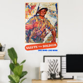 Poster Save More, Reprint of British war time poster. (Bureau à domicile)