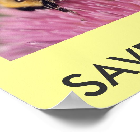 Poster : SAVE THE BEES (Coin)