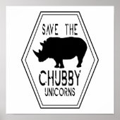 Poster Save The Chubby Unicorns (Devant)
