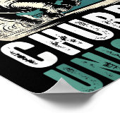 Poster Save The Chubby Unicorns Funny Retro Rhino Animal (Coin)