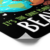 Poster Save the Earth Beaver Design - Drôle Jour des terr (Coin)