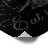 Poster Save the environment eat plastic silly cat meme (Coin)
