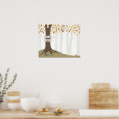 Poster Save The Trees Autumn Fall Woodland Forest (Cuisine)
