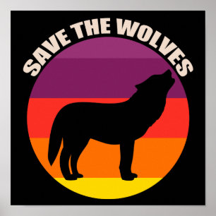Poster Save the Wolves
