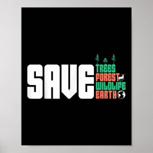 Poster Save the World Nature Protection De l'environnemen