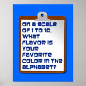 Poster Saveur de l'affiche Alphabet (Devant)