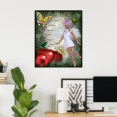 Poster Saveurs de votre coeur_vert (Bureau à domicile)