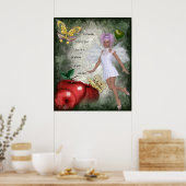 Poster Saveurs de votre coeur_vert (Cuisine)