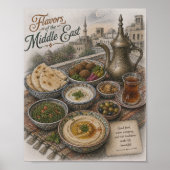 Poster Saveurs du Moyen-Orient Culinaire (Devant)