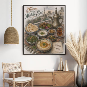 Poster Saveurs du Moyen-Orient Culinaire