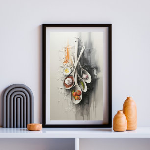 Poster Saveurs Suspendues dans le Silence