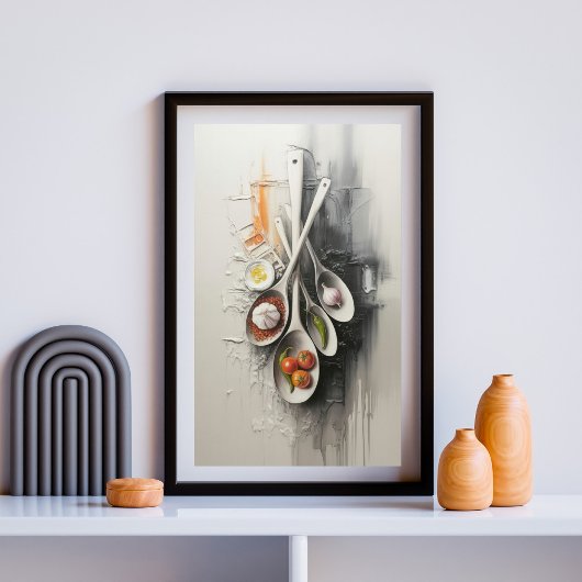 Poster Saveurs Suspendues dans le Silence