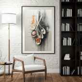 Poster Saveurs Suspendues dans le Silence