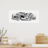 Poster Savoir et décès Imprimer (Cuisine)