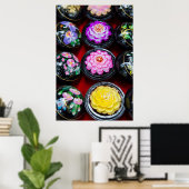 Poster Savon sculpté au marché (Bureau à domicile)