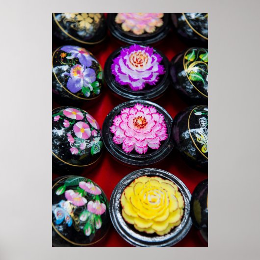 Poster Savon sculpté au marché (Devant)