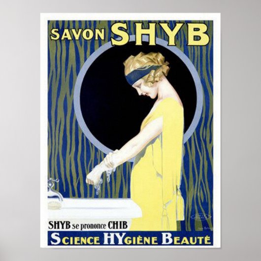 Poster Savon Shyb Science, Hygiène, Beauté (Devant)