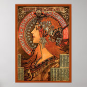 Poster Savonnerie De Bagnolet par Mucha (Devant)
