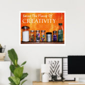 Poster "Savourez Le Goût De La Créativité" Photographie (Bureau à domicile)
