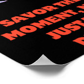 Poster Savourez Le Moment (Coin)