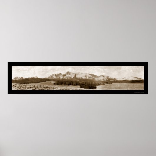 Poster Sawtooth Mountains Stanley ID Photo 1936 (Devant)