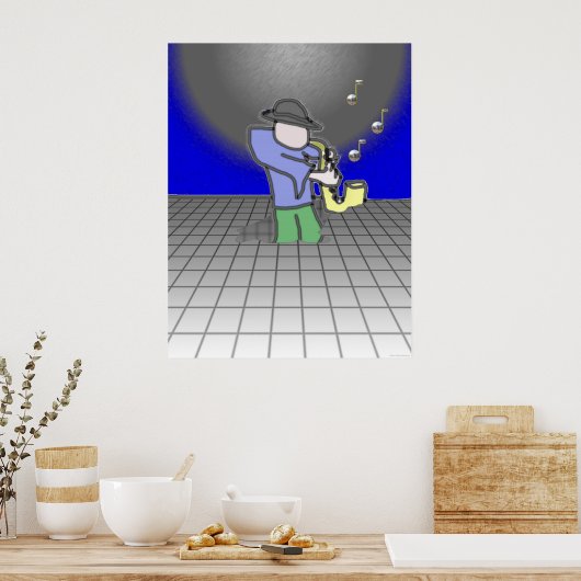 Poster Saxamaphone (Cuisine)