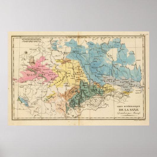 Poster Saxe mineralogique (Devant)