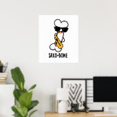 Poster Saxo-os Funny Bone Funny Musique Pun (Bureau à domicile)