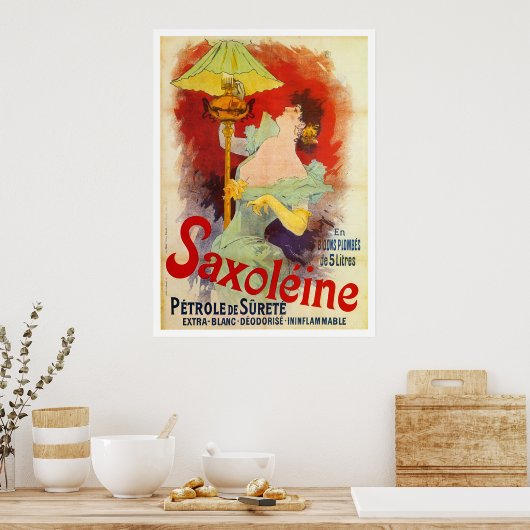 Poster Saxoleine, Jules Chéret (Cuisine)