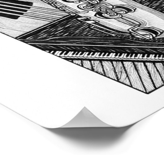 Poster Saxophone (Coin)