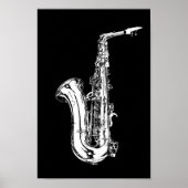 Poster Saxophone (Devant)