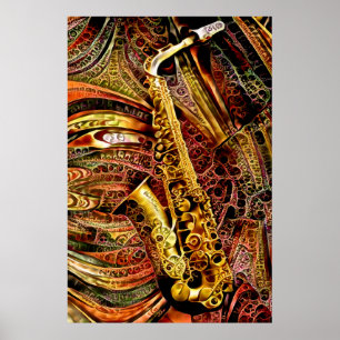 Poster Saxophone