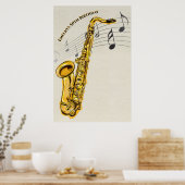 Poster saxophone (Cuisine)