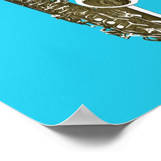 Poster Saxophone (Coin)