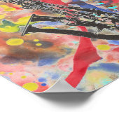 Poster Saxophone Abstrait (Coin)