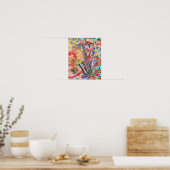 Poster Saxophone Abstrait (Cuisine)