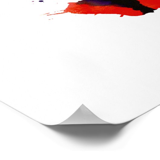 Poster Saxophone Abstrait (Coin)