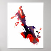Poster Saxophone Abstrait (Devant)