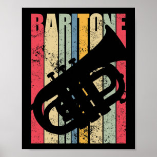 Poster Saxophone Baryton Corne Fanfare Marching Major Gea