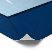 Poster Saxophone bleu (Coin)