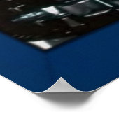 Poster Saxophone bleu (Coin)