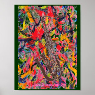 Poster Saxophone de jazz