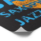 Poster Saxophone de jazz (Coin)