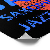 Poster Saxophone de jazz (Coin)
