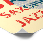 Poster Saxophone de jazz (Coin)