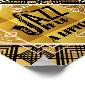 Poster Saxophone noir (Coin)