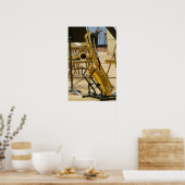 Poster Saxophone on Stand at Jazz Recital (Cuisine)